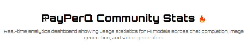 Introducing the PayPerQ Community Stats Dashboard
